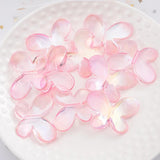 10-30Pcs Butterfly Acrylic Beads 21x30mm Spacer Loose Beads For Jewelry DIY