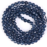 Natural Faceted Sapphires Round Spacer Beads For Jewelry Making - 2 3 4mm