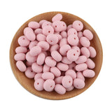 50Pcs Abacus Silicone Beads BPA-Free Jewelry Making Pacifier Chain Teeth Che