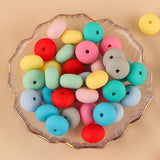 50Pcs Abacus Silicone Beads BPA-Free Jewelry Making Pacifier Chain Teeth Che