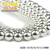 Round Hematite Beads 2/3/4/6/8/10mm Natural Stone Loose Beads