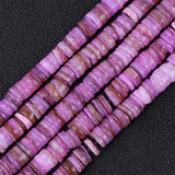 Colored Freshwater Shell Heishi Beads Roundelle Spacer for Jewelry Making