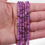 Colored Freshwater Shell Heishi Beads Roundelle Spacer for Jewelry Making