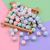 20PCS 14mm Hexagon Silicone Teething Beads Baby Teether BPA Beads