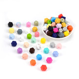 20PCS 14mm Hexagon Silicone Teething Beads Baby Teether BPA Beads