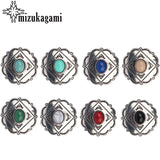 3pcs/lot 30MM Retro Zinc Alloy Charms Pendant Round Flowers Concho Button