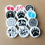 10pcs Cow Print Silicone Beads for DIY Jewelry