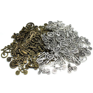 25pcs Mixed Vintage Bronze Transportation Charms for Jewelry Making