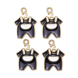 20Pcs 15*21mm Baby Clothes Enamel Pendant for Jewellery Making