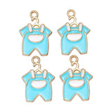 20Pcs 15*21mm Baby Clothes Enamel Pendant for Jewellery Making