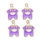 20Pcs 15*21mm Baby Clothes Enamel Pendant for Jewellery Making
