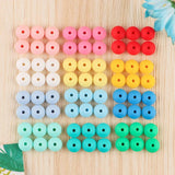 100Pcs Silicone Lentil Bead 12MM Baby Teether DIY Nipple Chain Jewelry Beads