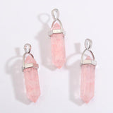 10pcs Colorful Stone Charms Crystal Pendants for DIY Jewelry Making