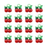20pcs Lampwork Glass Charms Fruit Vegetable Pendants DIY Jewelry