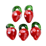 20pcs Lampwork Glass Charms Fruit Vegetable Pendants DIY Jewelry