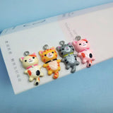 10pcs European Cat Vegetable Ice Cream Cloud Resin Charms for Jewelry Making