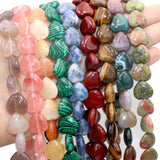 10-20mm Heart Shape Gemstone Spacer Beads DIY Jewelry Making Bracelet