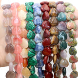 10-20mm Heart Shape Gemstone Spacer Beads DIY Jewelry Making Bracelet