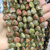 10-20mm Heart Shape Gemstone Spacer Beads DIY Jewelry Making Bracelet