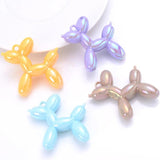 10Pcs Cartoon Balloon Dog Acrylic Pendant for DIY Jewelry Making