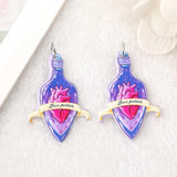 10Pcs Creepy Valentine Charms Acrylic Goth Magic Pendant Jewelry Findings