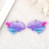 10Pcs Creepy Valentine Charms Acrylic Goth Magic Pendant Jewelry Findings