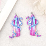 10Pcs Creepy Valentine Charms Acrylic Goth Magic Pendant Jewelry Findings