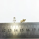 20pcs 8mm Coin Cross Zinc Alloy Beads Charms Pendant DIY Jewelry