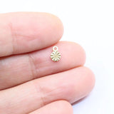 Wholesell StainlessSteel Mini Coin Charms DIY Jewelry Anklets Earrings Bracelets