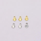 Wholesell StainlessSteel Mini Coin Charms DIY Jewelry Anklets Earrings Bracelets