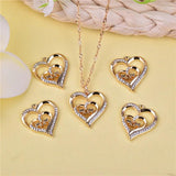 Mom Heart Monday Rhinestone Metal Charms Pendant for DIY Jewelry Making