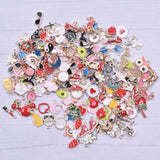 40Pcs/Lot Mix Heart Love Flower Floating Charms Random Animal Moon Star