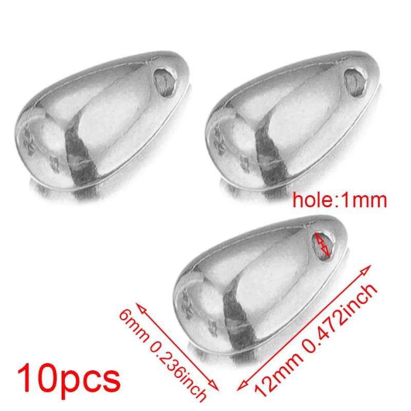 10pcs Stainless Steel Fat Drop Charms Earring for Jewelry Making Supplies