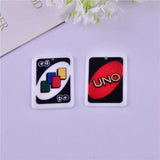 10pcs Board Game Card Charms Acrylic Double face Pendant Jewelry DIY