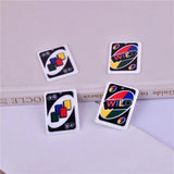 10pcs Board Game Card Charms Acrylic Double face Pendant Jewelry DIY