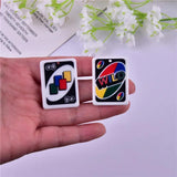 10pcs Board Game Card Charms Acrylic Double face Pendant Jewelry DIY