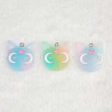 20Pcs Cat Flatback Resin Charms Necklace Pendant Keychain DIY