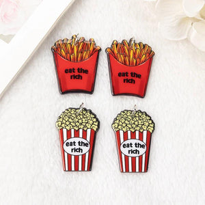 10Pcs Rich Chips Charms Acrylic Popcorn DIY Making