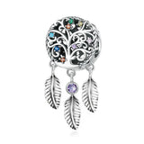 10Pcs/Lot Tassel Feather Dream Catcher Bracelet Necklace Charms Jewelry