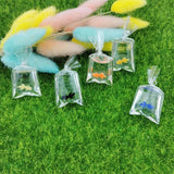 10pcs Resin Goldfish Charms in Water Bag Jewelry Pendant DIY