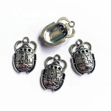 30pcs Egyptian Scarab Beetle Pendant Accessories for DIY Jewelry Charms