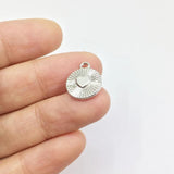 20pcs 12mm Heart Coin Charms Wholesales Necklace Earring Bracelet DIY