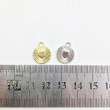20pcs 12mm Heart Coin Charms Wholesales Necklace Earring Bracelet DIY