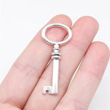 10pcs Key Charms DIY Jewelry Findings Antique Bronze Alloy Pendant
