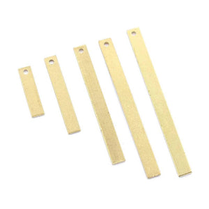 30pcs Raw Brass Rectangle Stamping Charms Pendant DIY Jewelry Making