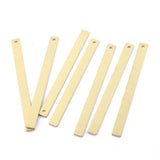 30pcs Raw Brass Rectangle Stamping Charms Pendant DIY Jewelry Making