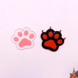 10pcs Clear Acrylic Bear Cat Paw Earring Charms Animal Claw Pendant DIY Jewelry