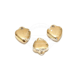 10pcs Heart Charm 10mm Pendants for DIY Necklaces Bracelets