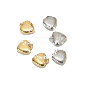 10pcs Heart Charm 10mm Pendants for DIY Necklaces Bracelets