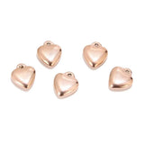 10pcs Heart Charm 10mm Pendants for DIY Necklaces Bracelets